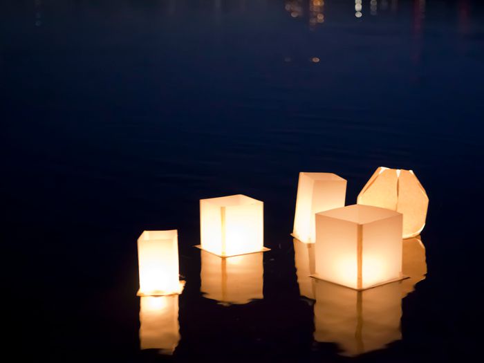 rectangular paper lanterns